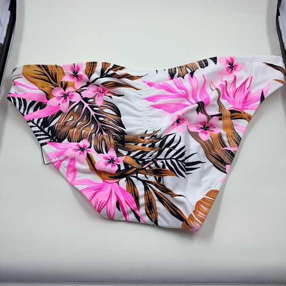 Salt & Cove Tropic Time Printed Cinch-Back Bikini Bottom  NWT - Picture 4 of 7